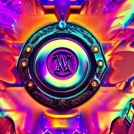 Image similar to a and w vaporwave logo, digital art, cosmic, 3 d high definition, trending on art station, photorealistic, high resolution, 8 k, octane, hyper detailed, insane details, intricate, elite, ornate, elegant trend, highly detailed and intricate, sharp focus, photography, unreal engine