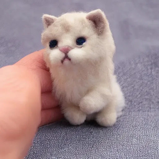 Image similar to very small cute kitten stuffed animal,