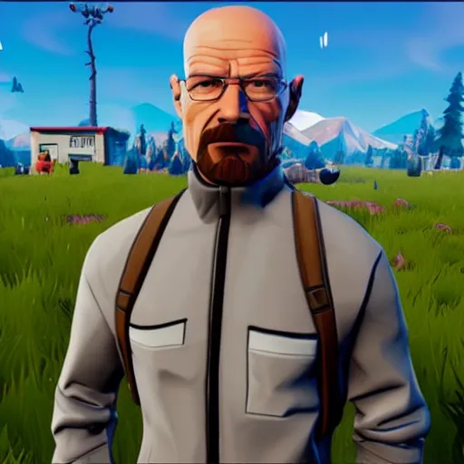 Image similar to walter white in fortnite