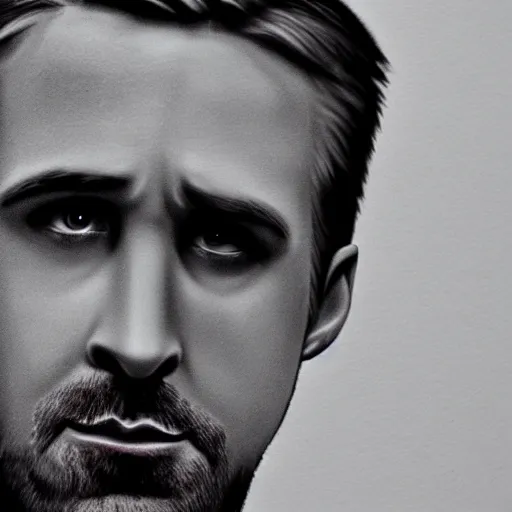 Prompt: realistic detailed face portrait, Ryan Gosling