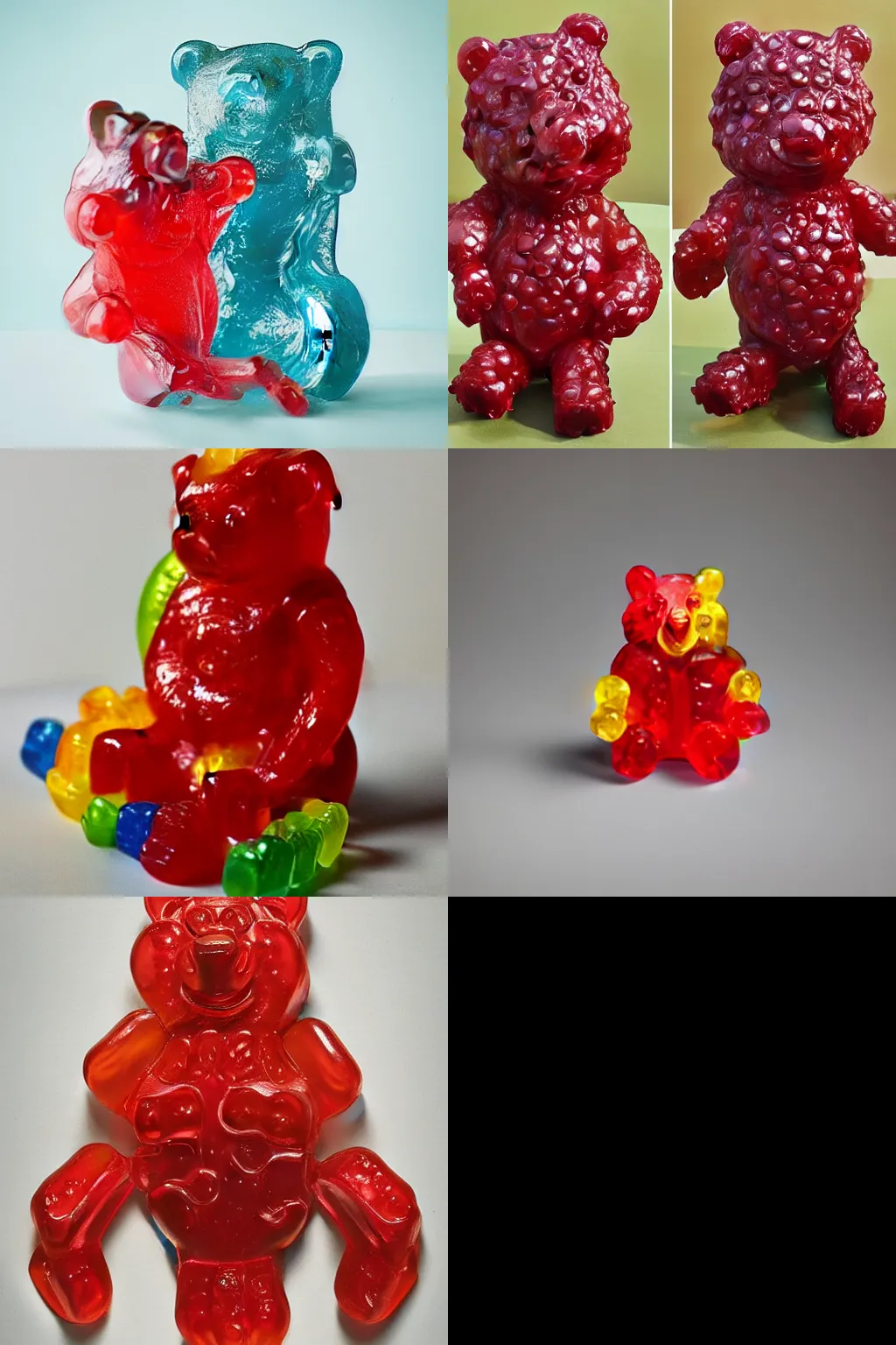 Prompt: gummy bear sculpture