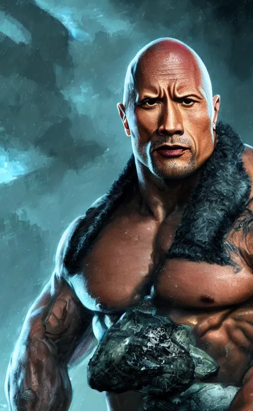 Image similar to dwayne johnson as the president, dynamic lighting, photorealistic fantasy concept art, trending on art station, stunning visuals, creative, cinematic, ultra detailed