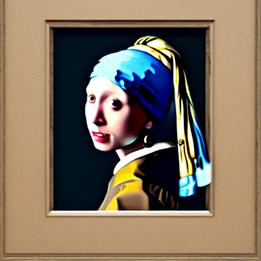 Image similar to joey from friends as the girl with the pearl earring