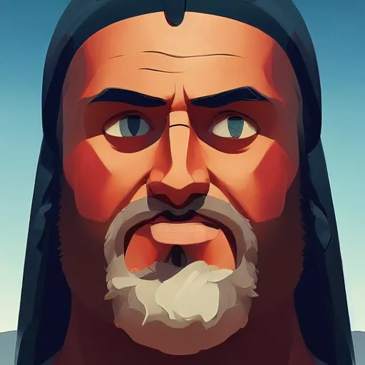 Image similar to face icon stylized minimalist ben hur, loftis, cory behance hd by jesper ejsing, by rhads, makoto shinkai and lois van baarle, ilya kuvshinov, rossdraws global illumination