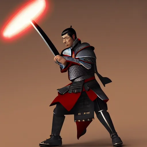 Prompt: Spock in samurai armor with a sword, dynamic lighting, trending on artstation