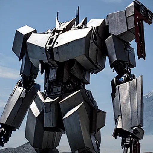 Image similar to cinematic still in real steel movie and westworld and pacific rim movie, one full body ornate humanoid gundam armored core mech by fujioka kenki and by mamoru nagano