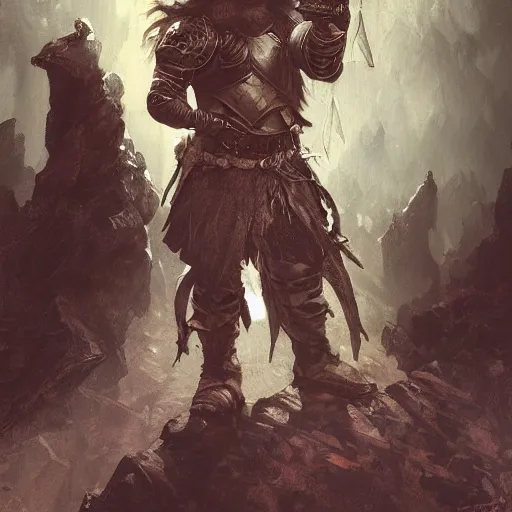 Image similar to Das Schwarze Auge Cover Artwork, a dwarf, an elf, a mage, a knight, adventures, dramatic light, highly detailed, dragon in the sky, photorealistic artwork, oil on canvas, style like Craig Mullins, Jaime Jones, Anna Steinbauer or Alphonse Mucha, amazing and super beautiful artwork, grouped values