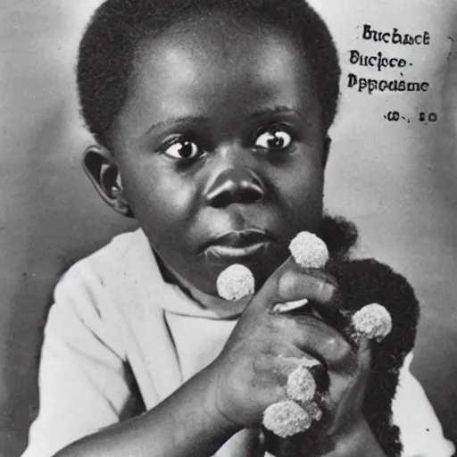 Image similar to buckwheat propaganda style