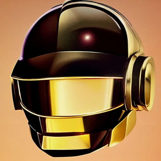 Prompt: daft punk helmet in middle age, photorealistic, portrait, 8 k detailed