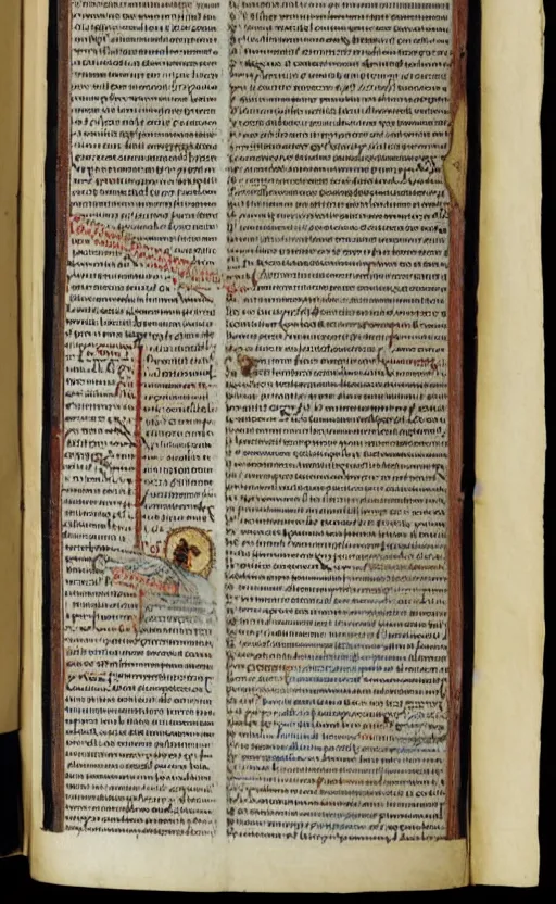 Image similar to illuminated manuscript with marginalia