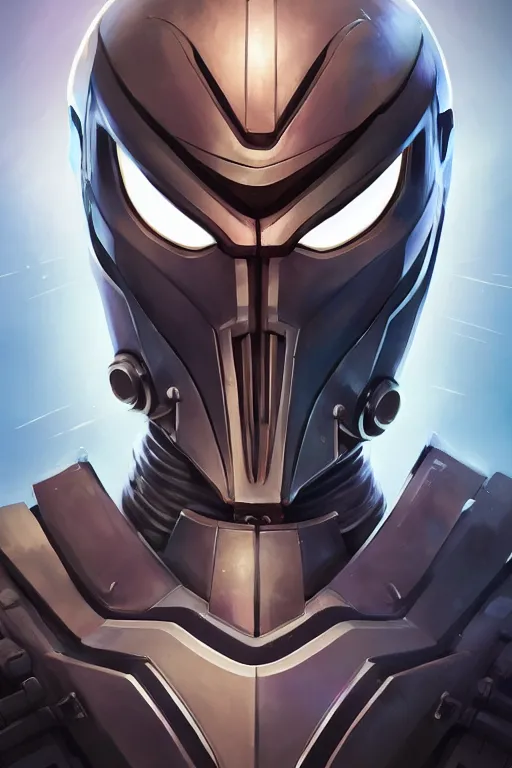 Image similar to epic mask helmet robot ninja portrait stylized as fornite style game design fanart by concept artist gervasio canda, behance hd by jesper ejsing, by rhads, makoto shinkai and lois van baarle, ilya kuvshinov, rossdraws global illumination radiating a glowing aura global illumination ray tracing hdr render in unreal engine 5