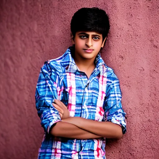 Prompt: dslr photo portrait still of 1 6 year old age sixteen shahrukh khan at age 1 6!!!, 8 5 mm f 1. 8