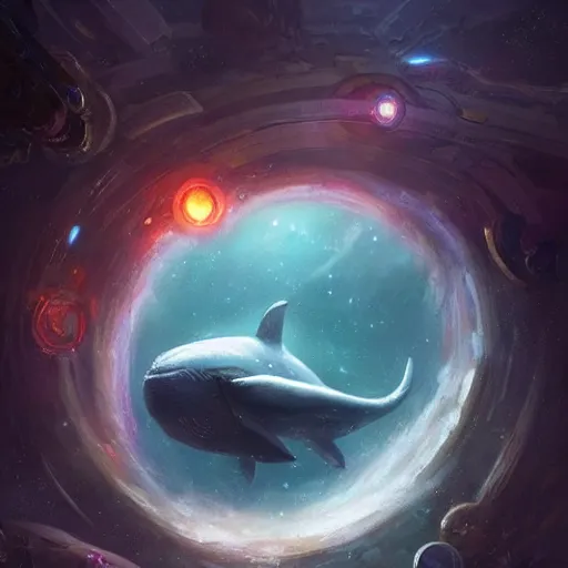 Image similar to space magical whale with multiple eyes on its face, eyes!, eyes!, eyes!, eyes!, eyes!, eyes, galaxy whale, epic fantasy style art, galaxy theme, by Greg Rutkowski, hearthstone style art, 99% artistic