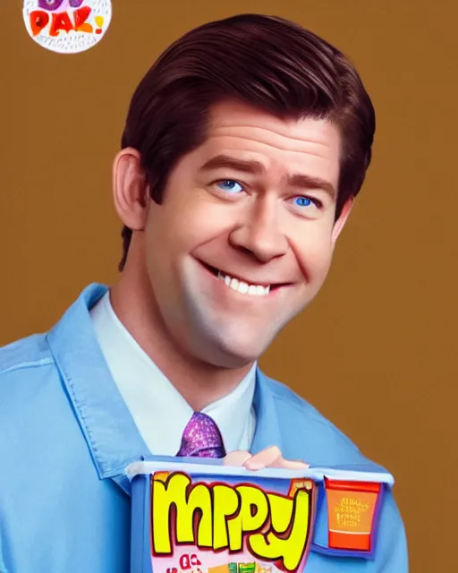 Image similar to jim halpert as a happy meal toy. highly detailed. 9 0 s photo. 4 k.