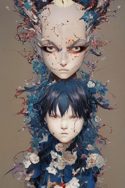 Image similar to beautiful girl, soft light painted by james jean and katsuhiro otomo and erik jones, inspired by evangeleon anime, smooth face feature, intricate oil painting, high detail illustration, sharp high detail, manga and anime 1 9 9 9