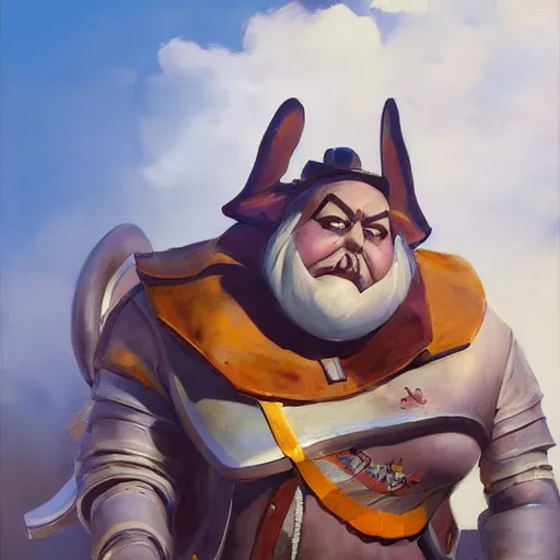 Image similar to greg manchess portrait painting of partially armored tweedles from alice in wonderland as overwatch character, medium shot, asymmetrical, profile picture, organic painting, sunny day, matte painting, bold shapes, hard edges, street art, trending on artstation, by huang guangjian, gil elvgren, ruan jia, randy vargas, greg rutkowski