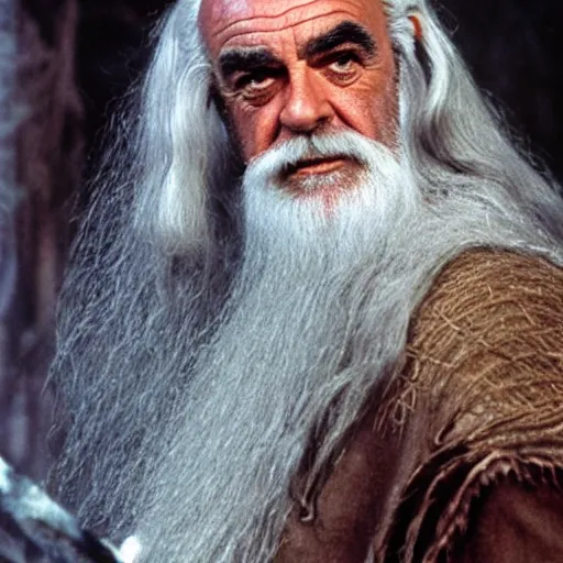 Image similar to Sean Connery as Gandalf