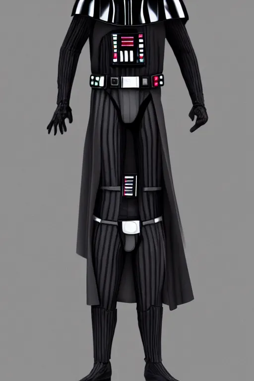 Image similar to Darth Vader new suit design, vouge photoshoot, hyperrealistic