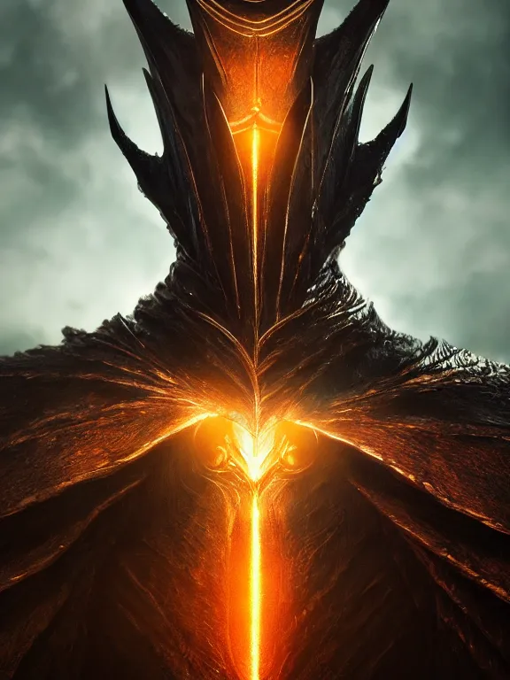 Prompt: portrait art of Sauron 8k ultra realistic , lens flare, atmosphere, glow, detailed,intricate, full of colour, cinematic lighting, trending on artstation, 4k, hyperrealistic, focused, extreme details,unreal engine 5, cinematic, masterpiece