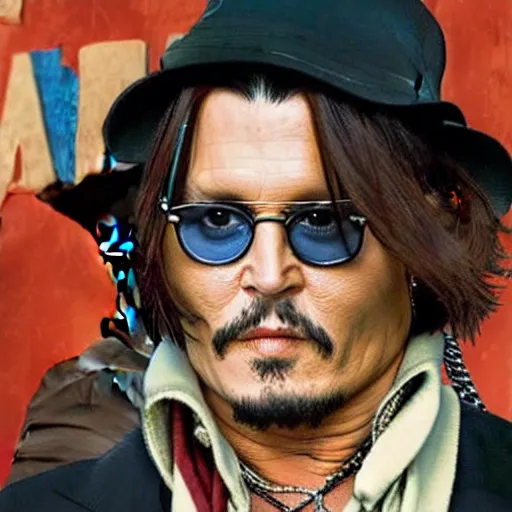 Image similar to johnny depp as woody