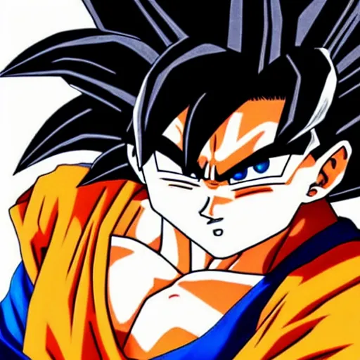 Prompt: ultra realistic portrait painting of a fusion of goku and gohan art by akira toriyama, 4 k, dragon ball artstyle, cel shaded, highly detailed, epic lighting, full body