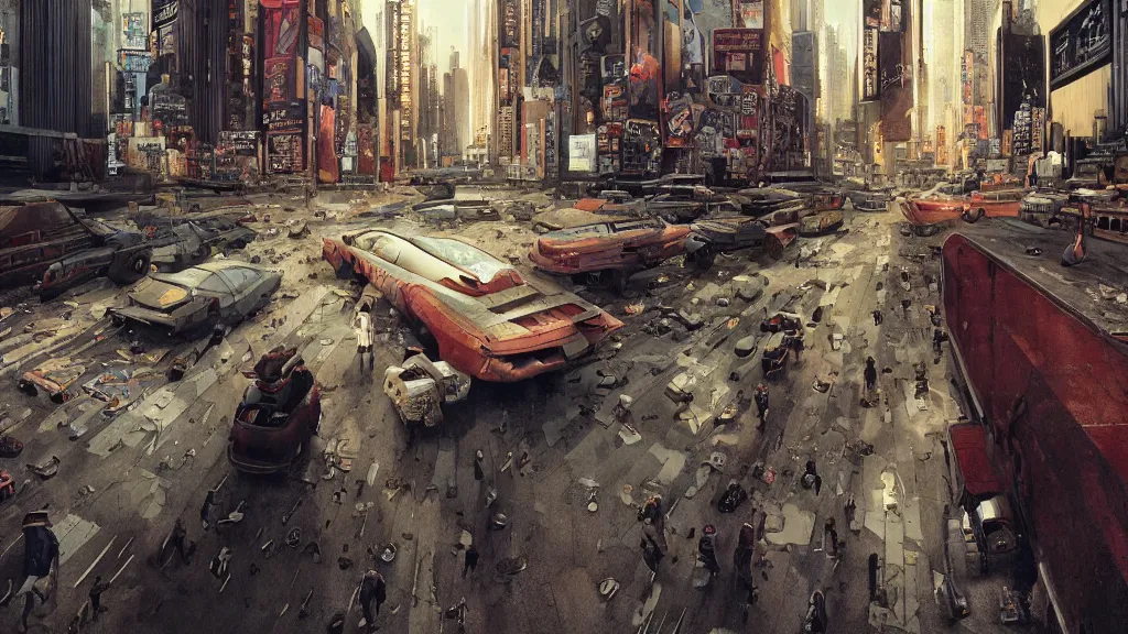 Image similar to realistic aesthetic highly detailed photography of characters in akira scene, characters with hyperrealistic highly detailed faces. from akira by katsuhiro otomo and alejandro hodorovski and denis villeneuve and gregory crewdson style with many details by mike winkelmann and vincent di fate in sci - fi style. volumetric natural light hyperrealism photo on dsmc 3 system