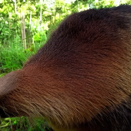 Image similar to capybara smoking a blunt