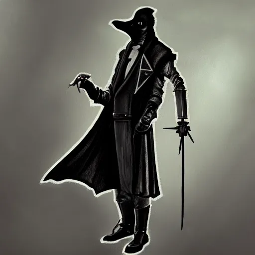 Image similar to futuristic Victorian cyberpunk plague doctor