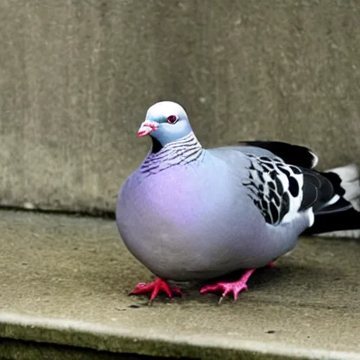 Image similar to a pigeon that looks like mike tyson