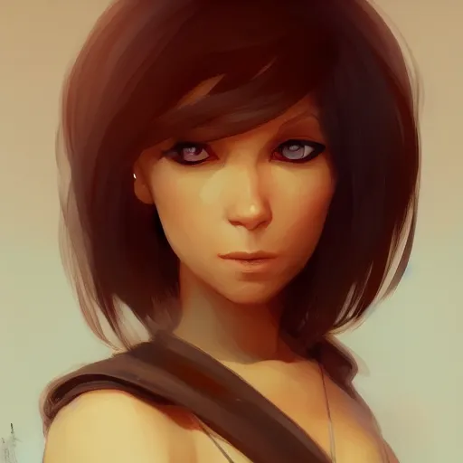 Image similar to Portrait of young Boxxy with buzzed haircut, slight nerdy smile, elegant, digital painting, artstation, concept art, smooth, sharp focus, illustration, art by artgerm and greg rutkowski and alphonse mucha