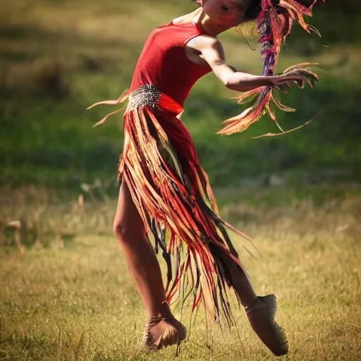 Image similar to dancer that dances in the wind