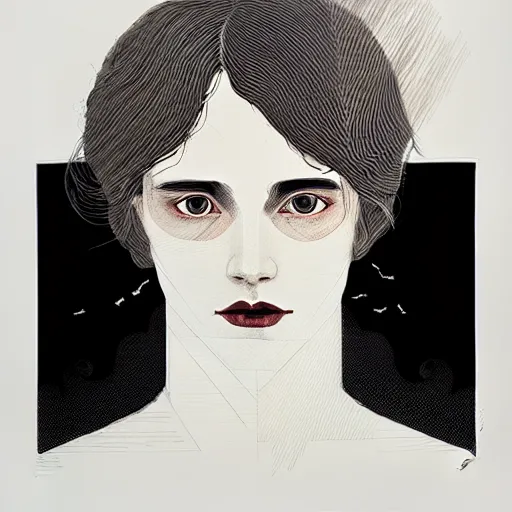 Image similar to portrait soft light, by killian eng and conrad roset, inspired by edgar allen poe, etching, fine, sharp high detail, screen print,