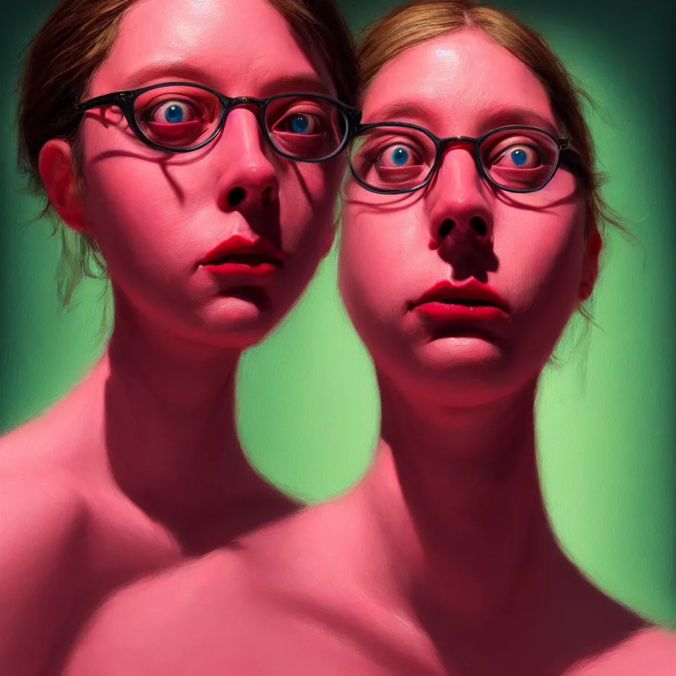 Image similar to bright realistic todd solondz turning into a woman, diffuse lighting, fantasy, intricate, elegant, highly detailed, lifelike, photorealistic, digital painting, artstation, illustration, concept art, smooth, sharp focus, art by francis bacon