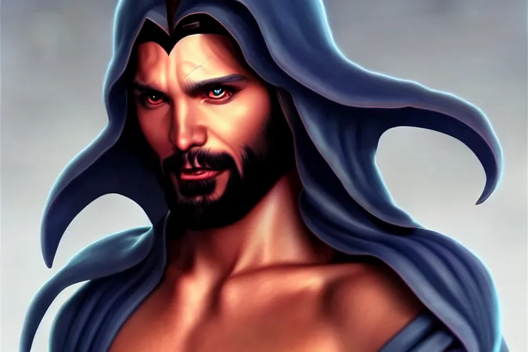 Image similar to the devil dressed as jesus christ ; art by artgerm ; digital art ; character art ; star wars