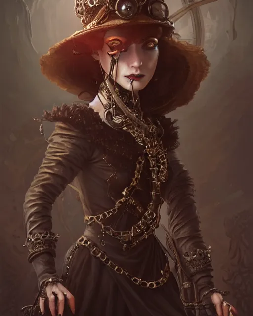 Image similar to dark steampunk princess, highly detailed, d & d, fantasy, highly detailed, digital painting, trending on artstation, concept art, sharp focus, illustration, global illumination, shaded, art by artgerm and greg rutkowski and fuji choko and viktoria gavrilenko and hoang lap