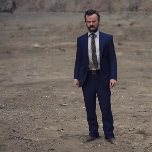 Prompt: kurdish capitalist wearing a suit, dressed smart, in a movie directed by christopher nolan, movie still frame, promotional image, imax 7 0 mm footage