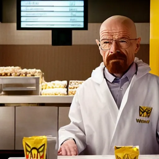 Image similar to Walter White at McDonald's, photo