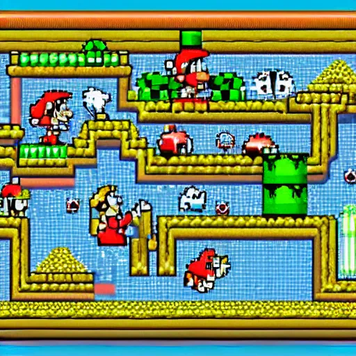 Prompt: super mario world hardest level