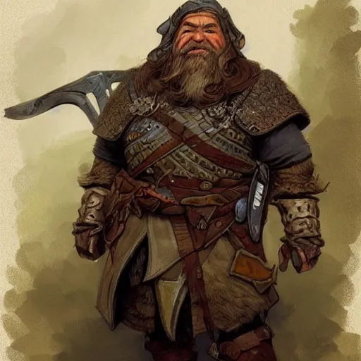 Dwarven ranger. Epic portrait by james gurney and | Stable Diffusion