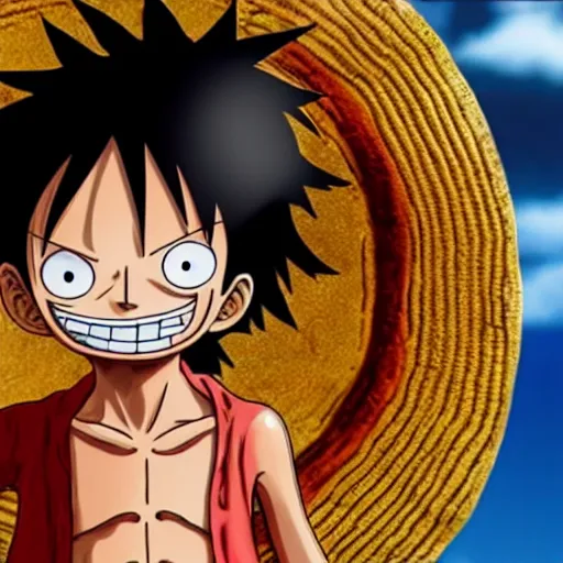 Prompt: photorealistic rendition of luffy from one piece, 8k, highly detailed, hyper realistic
