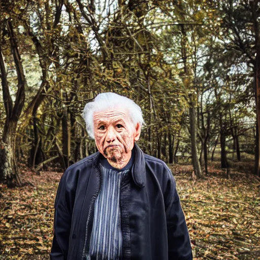 Image similar to portrait of an elderly man with a mullet haircut, canon eos r 3, f / 1. 4, iso 2 0 0, 1 / 1 6 0 s, 8 k, raw, unedited, symmetrical balance, wide angle