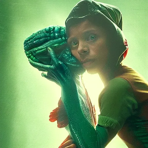 Image similar to frame from the movie pepe shape of water