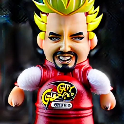 Image similar to Guy Fieri action figure, product photo, detailed, 4k