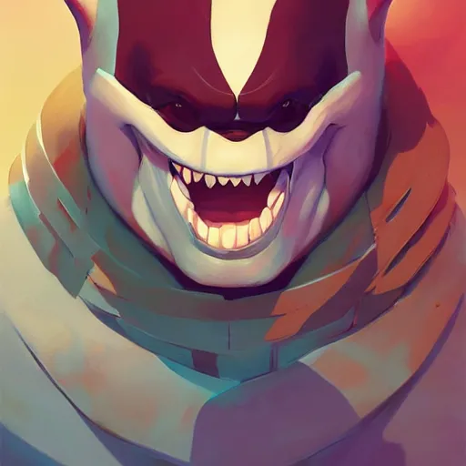 Image similar to face icon stylized minimalist street sharks, loftis, cory behance hd by jesper ejsing, by rhads, makoto shinkai and lois van baarle, ilya kuvshinov, rossdraws global illumination