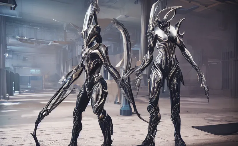 Image similar to in-game screenshot of female Valkyr Warframe, 3d render, Unreal Engine, octane render, ray tracing, Unity, highly detailed, high quality, HD