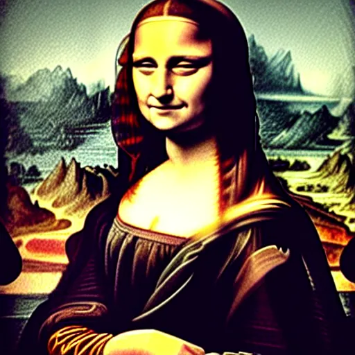 Image similar to Emma watson as the Mona Lisa by Leonardo da Vinci