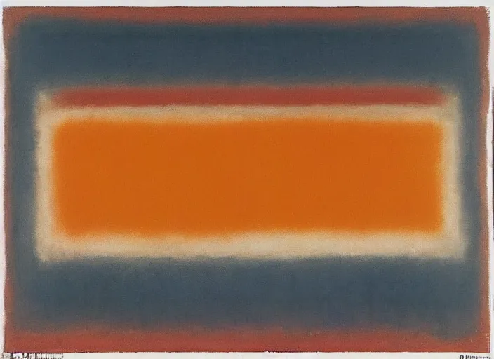 Image similar to newly discovered trove of works by rothko in a surprisingly bright style as yet unknown to critics and the public, evidence photography