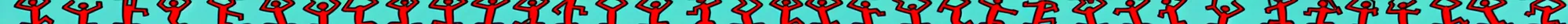 Image similar to tiny dancing people by Keith Haring