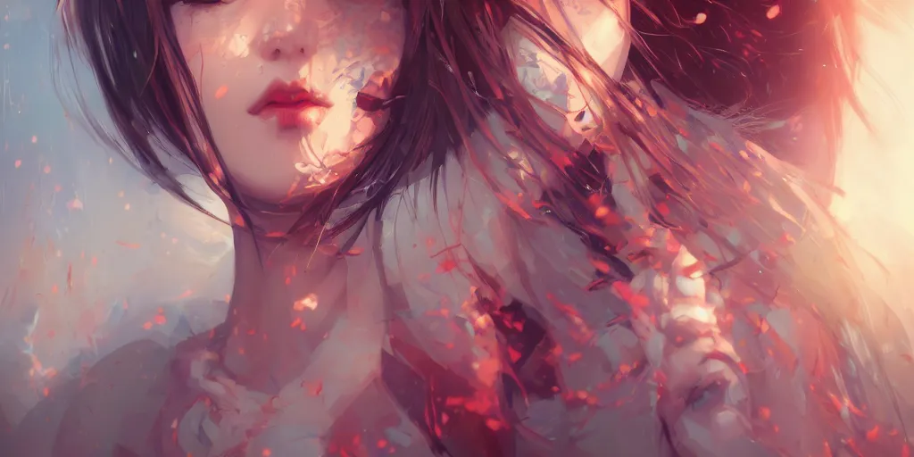 Image similar to a beautiful germal girl, intricate, highly detailed, digital painting, digital portrait, rich vivid colors, ambient lighting, sharp focus, official media, anime key visual, concept art, illustration, art by wlop