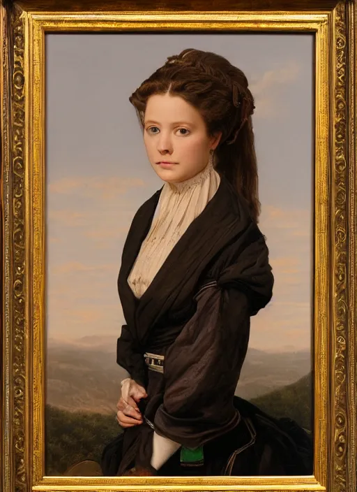 Image similar to portrait, elegant, highly detailed, matte painting, by edward baird